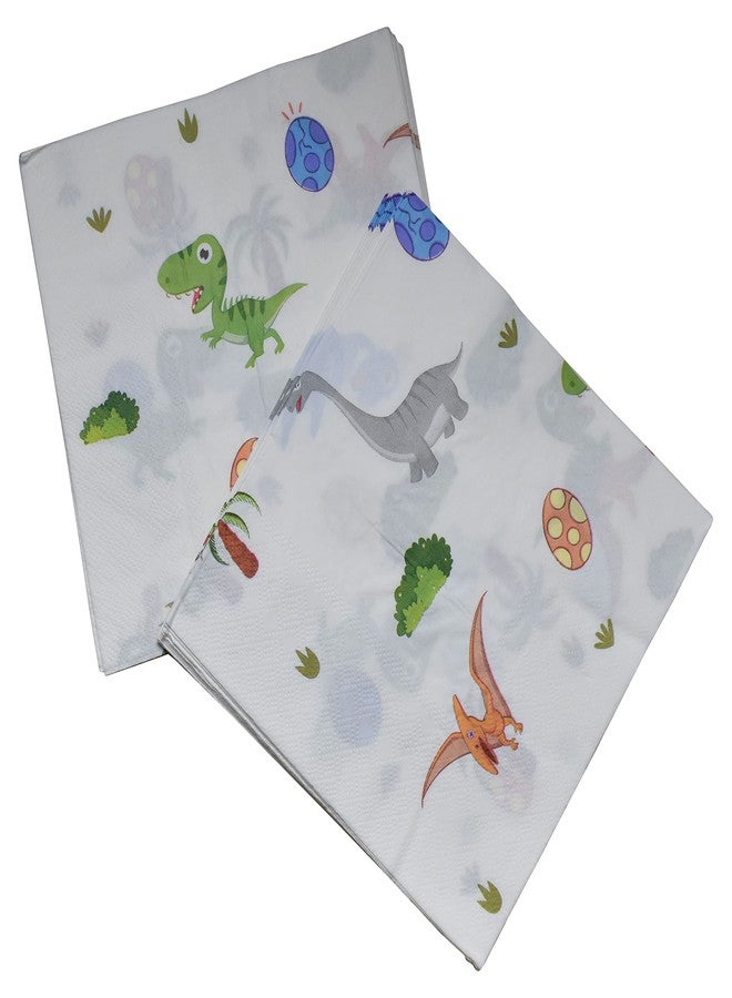 Jagmag® Dinosaur Jungle Animal Birthday Party Supplies, 10 Napkin, Dinosaur Birthday Party Decoration for Children Kids, Animal Theme Party Decoration,Safari Theme - Image 3